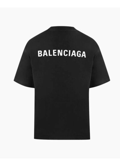 Balenciaga T-Shirt Back Logo Noir
