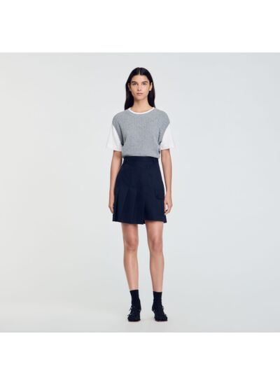 Pull 2 en 1 bicolore