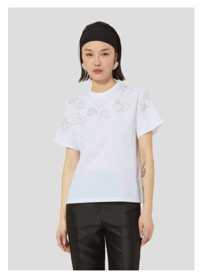 T-Shirt Taramour-Blanc en Coton