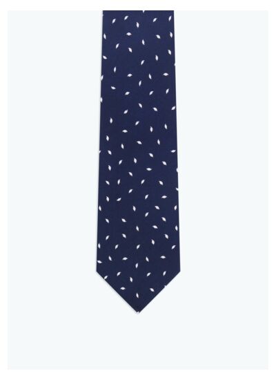Cravate en satin de soie à motif