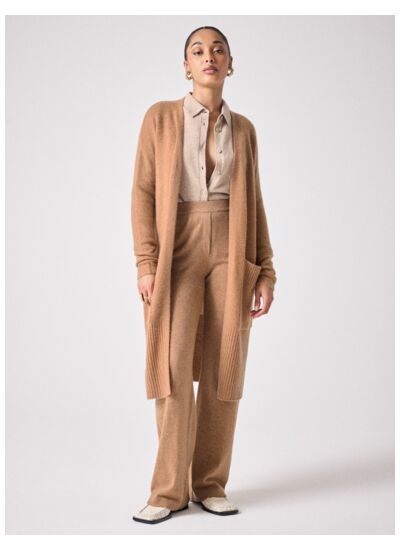 Cardigan cachemire Betti CAMEL_CHINE