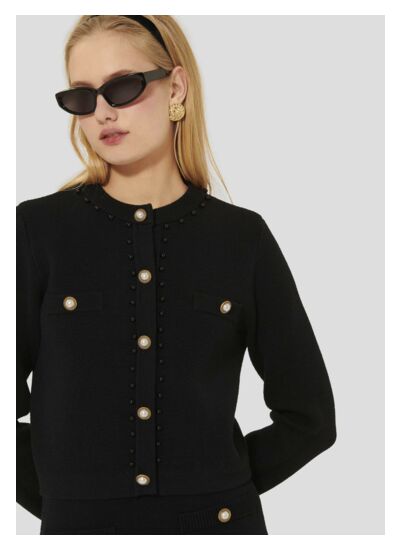 Gilet Guetty-Charcoal en Viscose