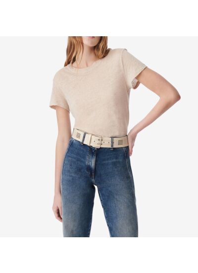 T-Shirt En Lin Col Rond Third