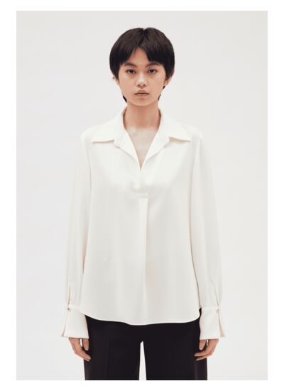 Blouse fluide écrue