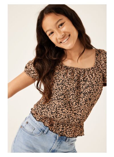 Girls T-shirt Brown