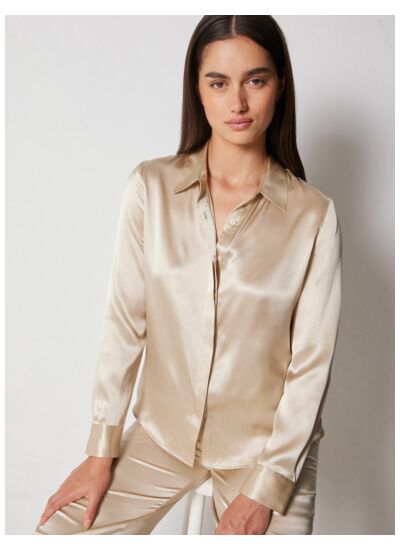 Chemise Soie Juny BEIGE