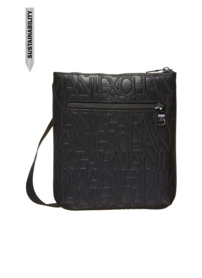 Sac à bandoulière plat pour homme - nero