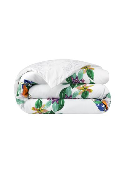 Yves Delorme - Housse de couette en satin multicouleurs, Parfum