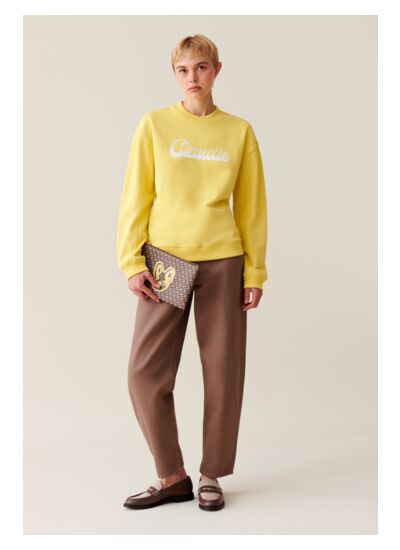 Sweatshirt ample imprimé Claudie