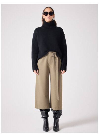 Pull col roulé cachemire Audrey NOIR