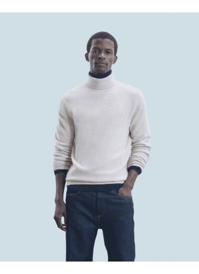 Pull Col Roulé Basique Epais