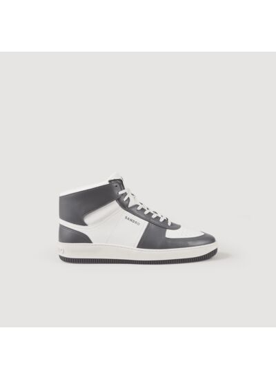 Sneakers montantes en cuir