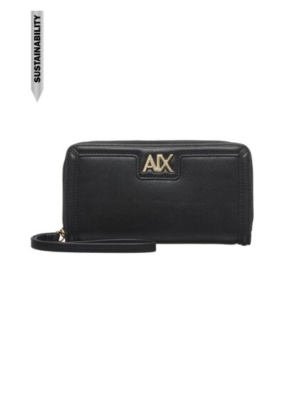 Portefeuille femme zip a-noir/noir