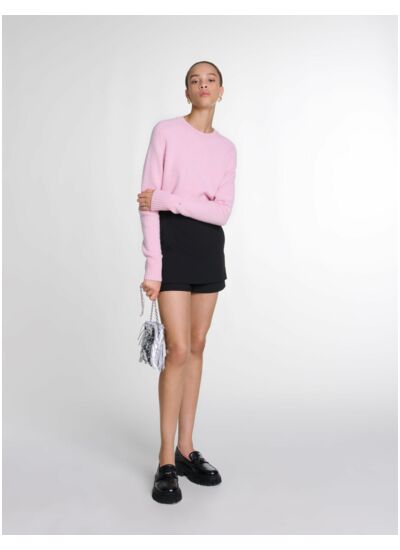 Short jupe en crêpe