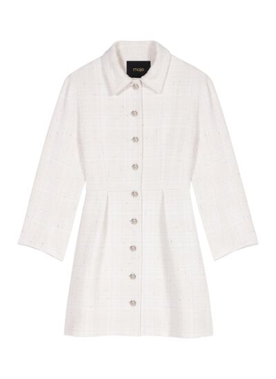 Robe courte en tweed