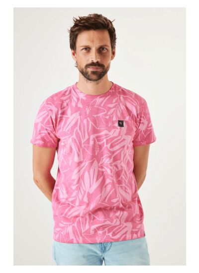 Men T-shirt Pink