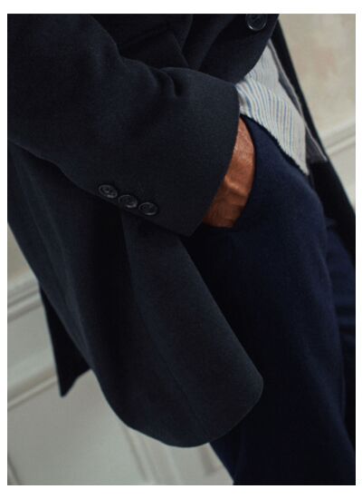 Manteau TancrÃ¨de Navy