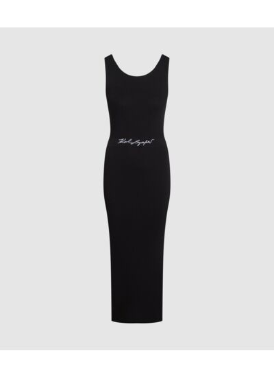 SIGNATURE LONG KNIT DRESS