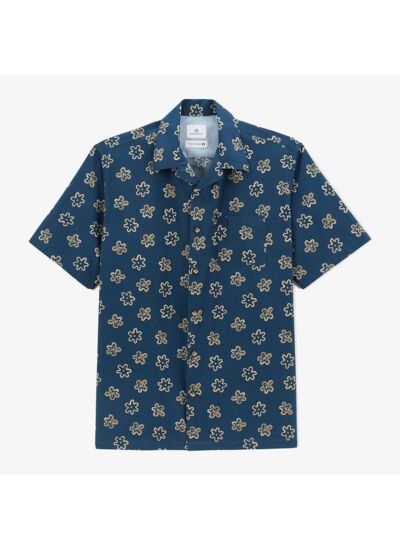 Chemise manches courtes bowling aviateur imprimé fantaisie