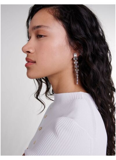 Boucles d'oreilles strass cascade