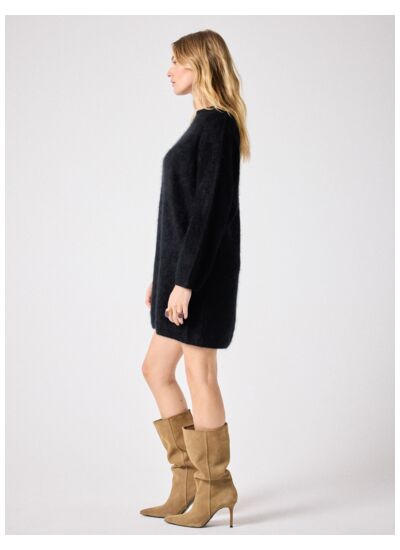 Robe en cachemire Quincy NOIR