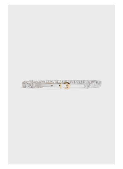 CEINTURE DEVI EN CUIR MÉTALLISÉ ÉLASTIQUÉ DEVI