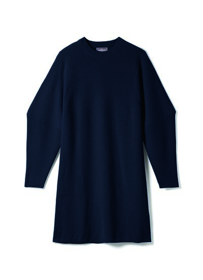 Robe à manches géométriques - Femme - BLEU NOCTURNE