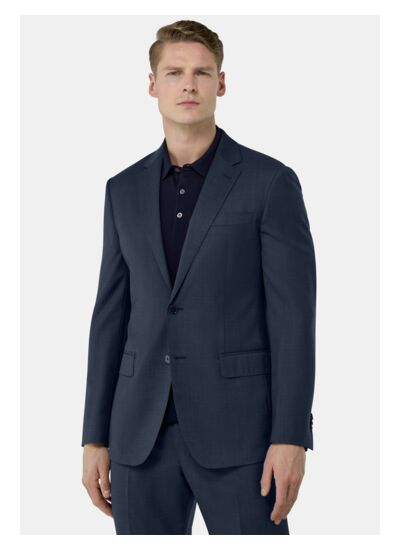 Costume en Laine Mélangée Extensible