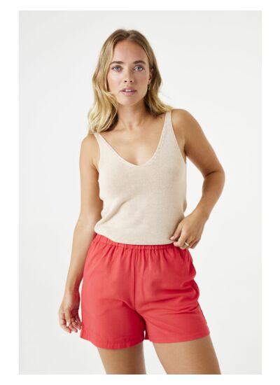 Women Shorts Red