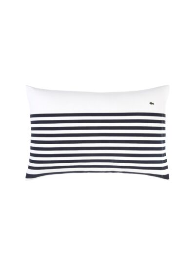 Lacoste - Taie d'oreiller en jersey 150 g/m², L Bayadère