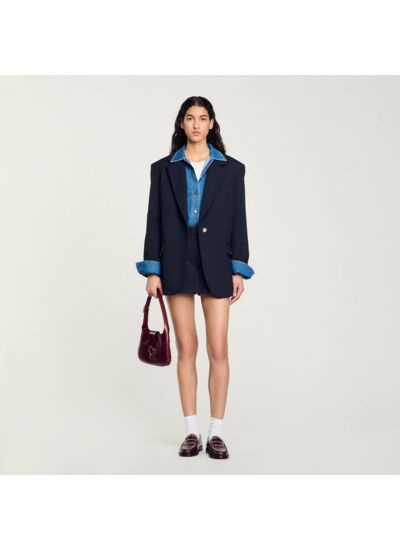 Veste de costume oversize en laine