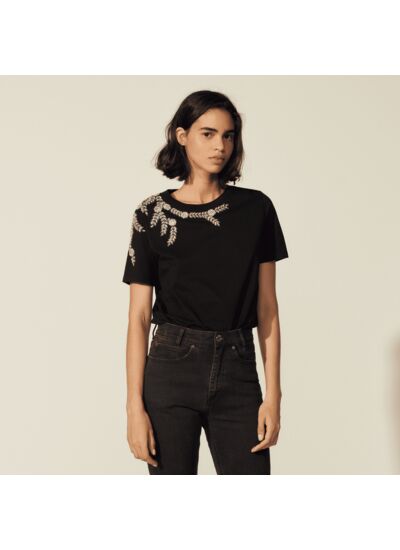 T-shirt orné de strass