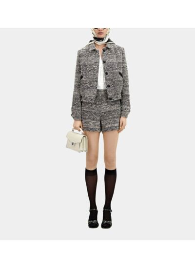 Veste En Tweed Detail Galon Femme