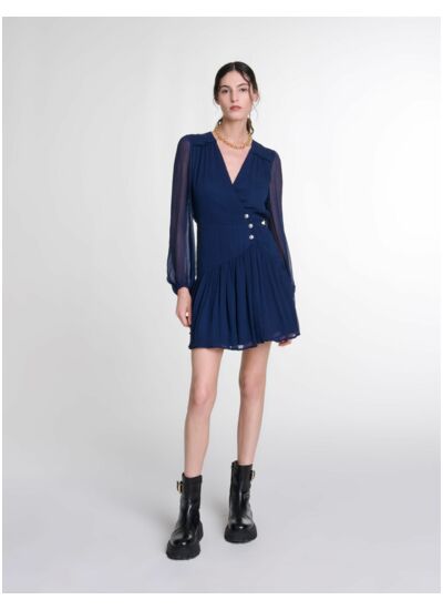 Robe courte volantée