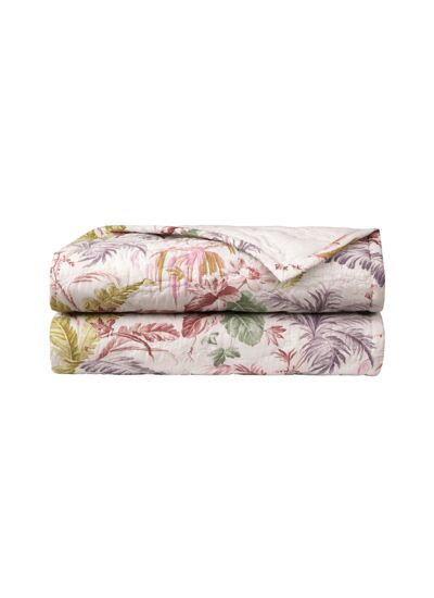 Yves Delorme - Couvre lit en batiste de coton multicouleurs, Fresque