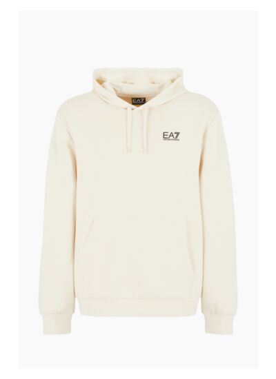 Sweat-shirt - gris à capuche blanche