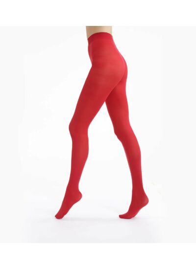 Collant opaque velouté rouge intense 50D Style