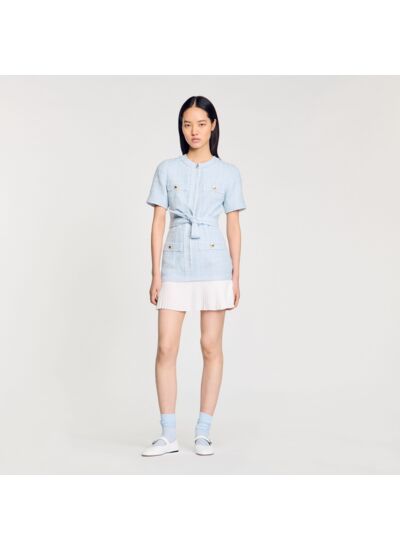 Robe courte en tweed