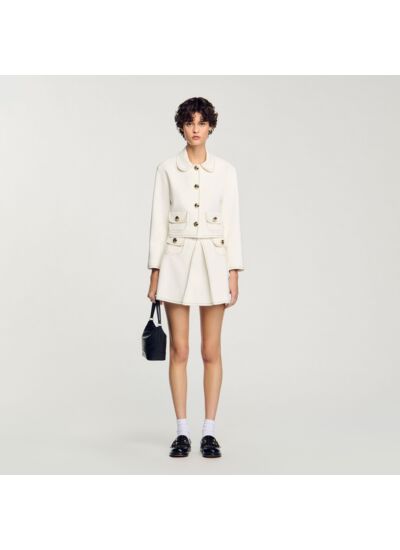 Veste courte à col claudine