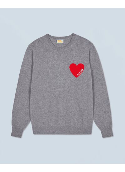 Pull Col Rond Coeur