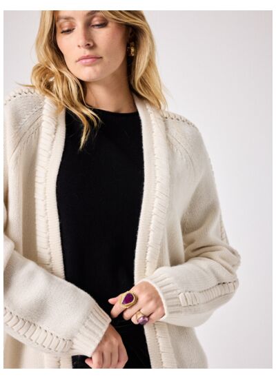 Gilet cachemire Ninoa ECRU