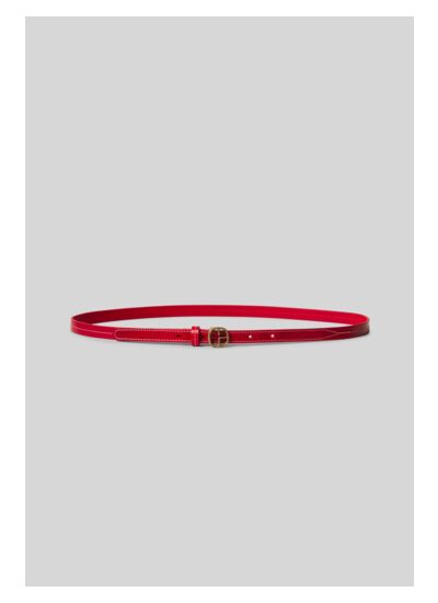 Ceinture cuir contrastée