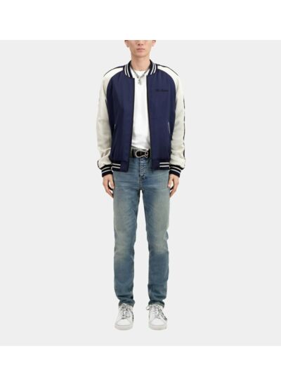 Blouson Satin Et Broderie Dragon Homme