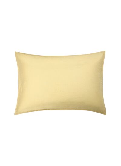 Desforges - Taie d'oreiller en satin de coton lavé rose, Palerme