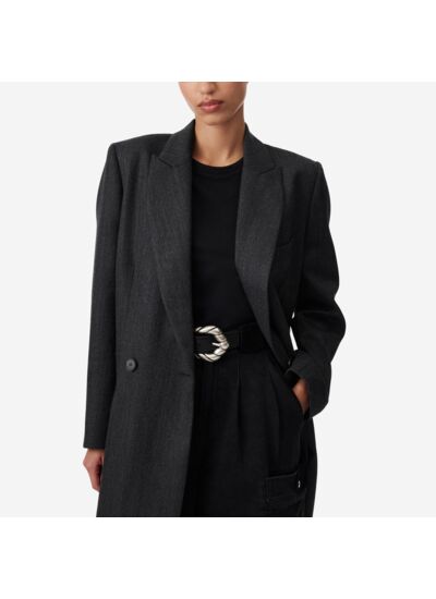 Manteau Long En Laine Marinia