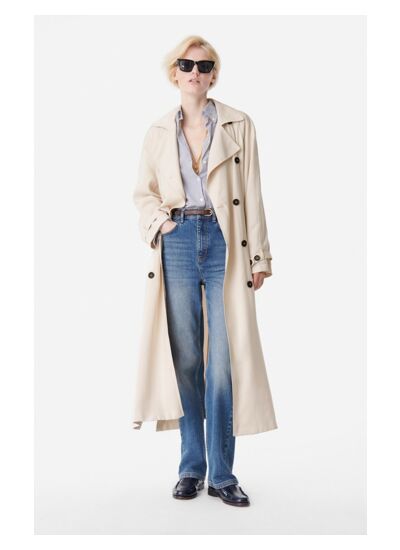 Trench Carl En Viscose Mélangée