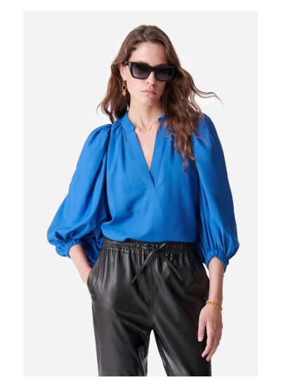 Blouse Bell En Viscose Mélangée