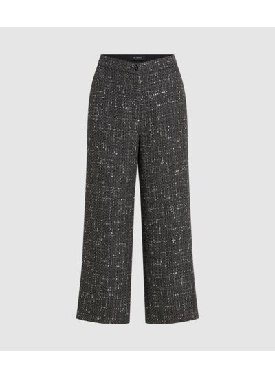 BOUCLE WIDE LEG PANTS