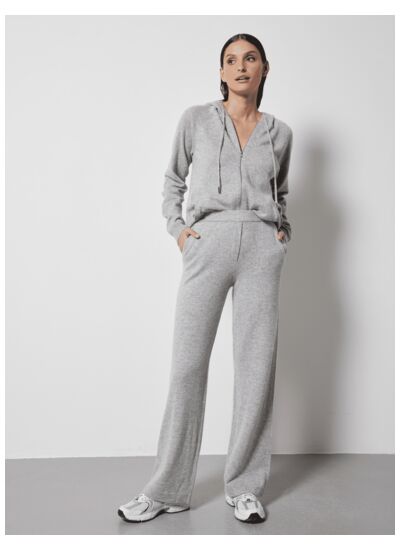 Pantalon jogging cachemire Dulcina GRIS CHINE CLAIR