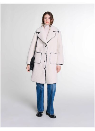 Manteau mi-long molletoné